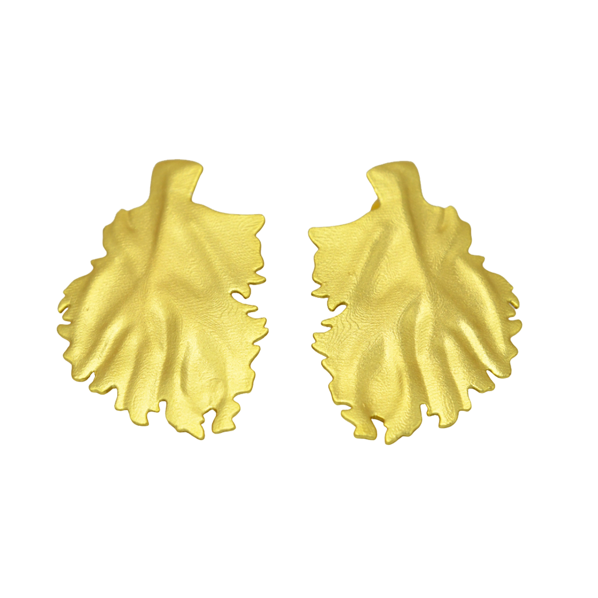 Golden Leaf Stud Earring