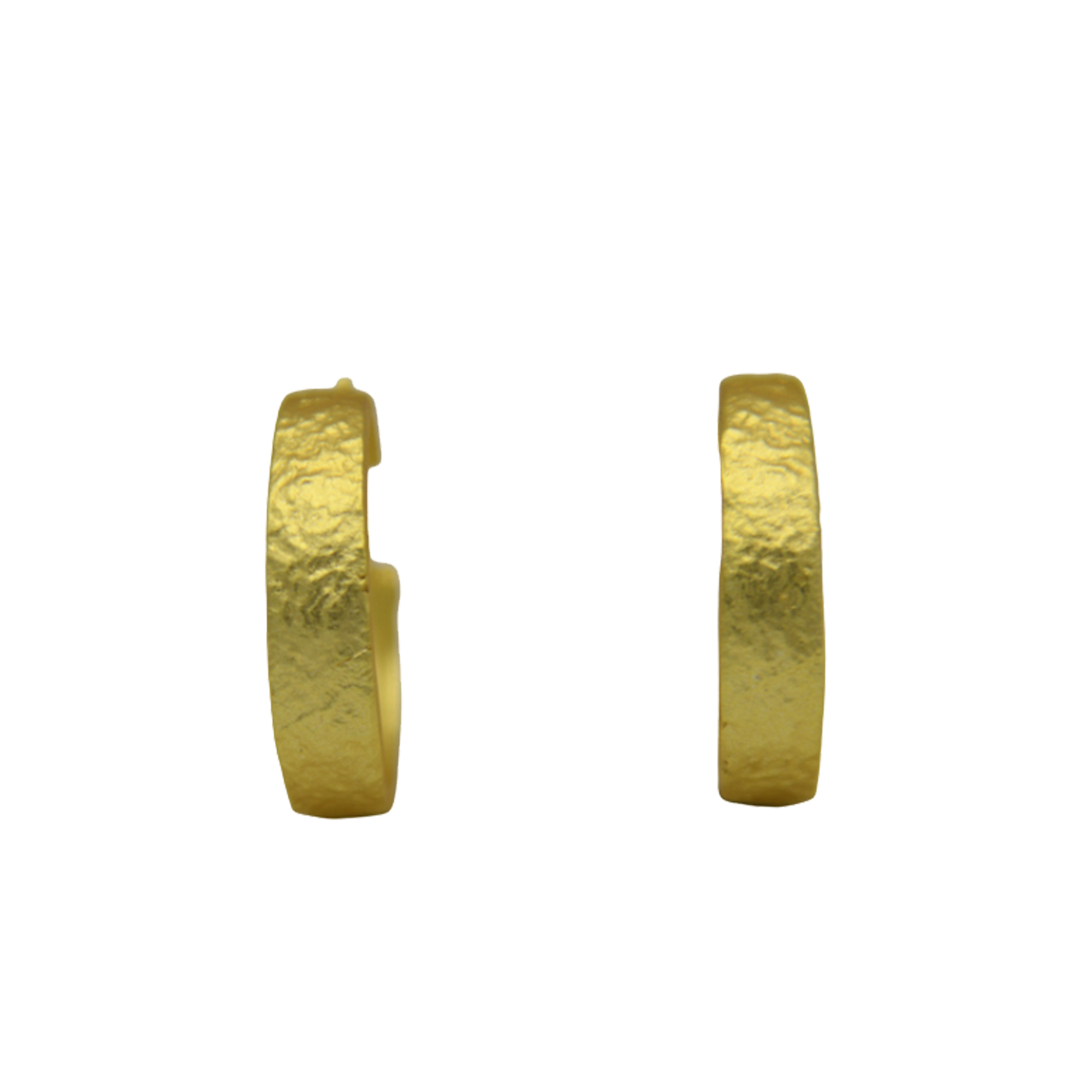 Enclosed Designer Hoop Earring