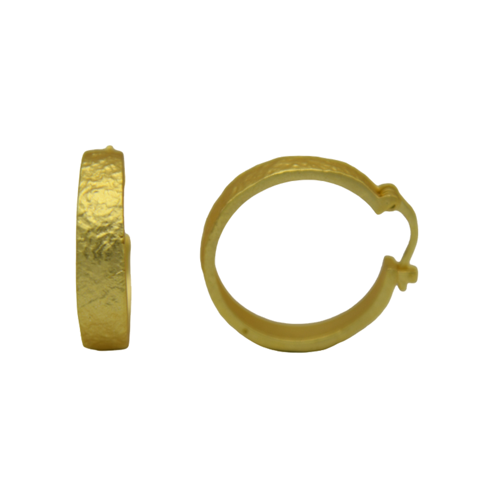 Enclosed Designer Hoop Earring
