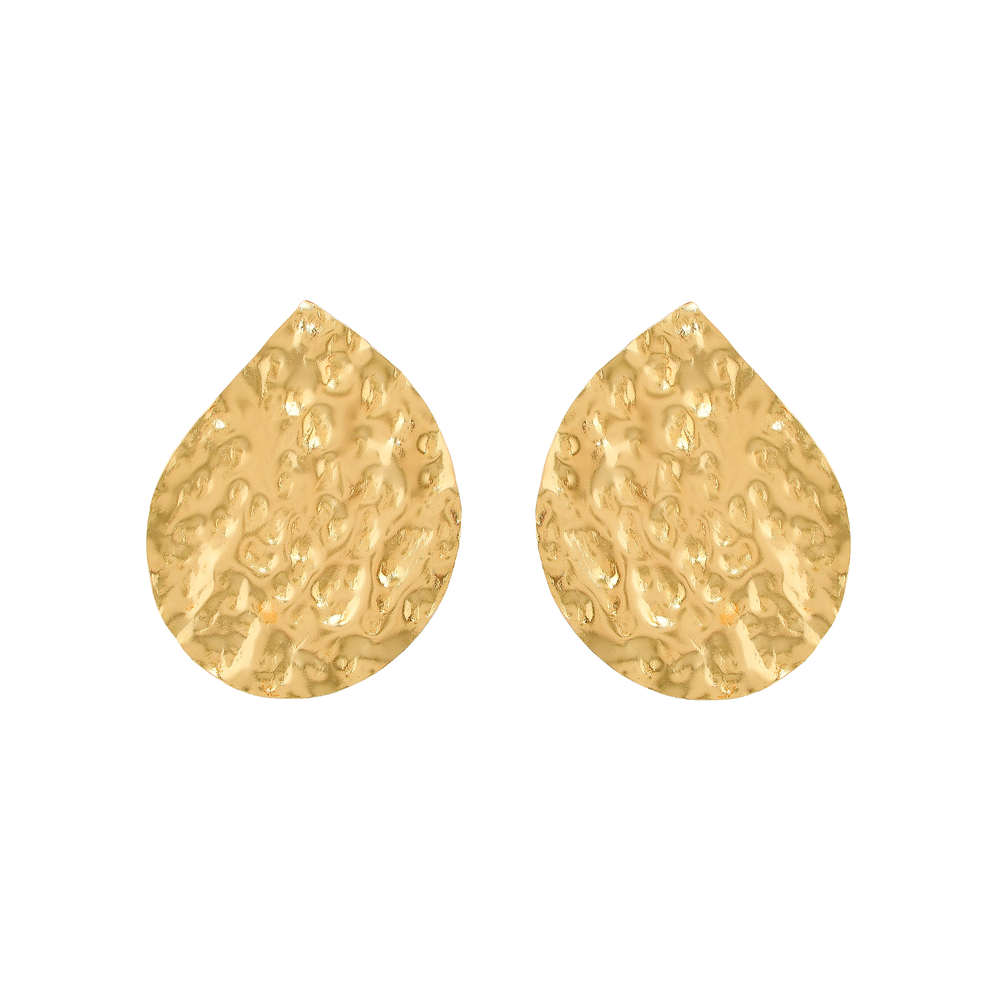Brass Tempest Stud Earring