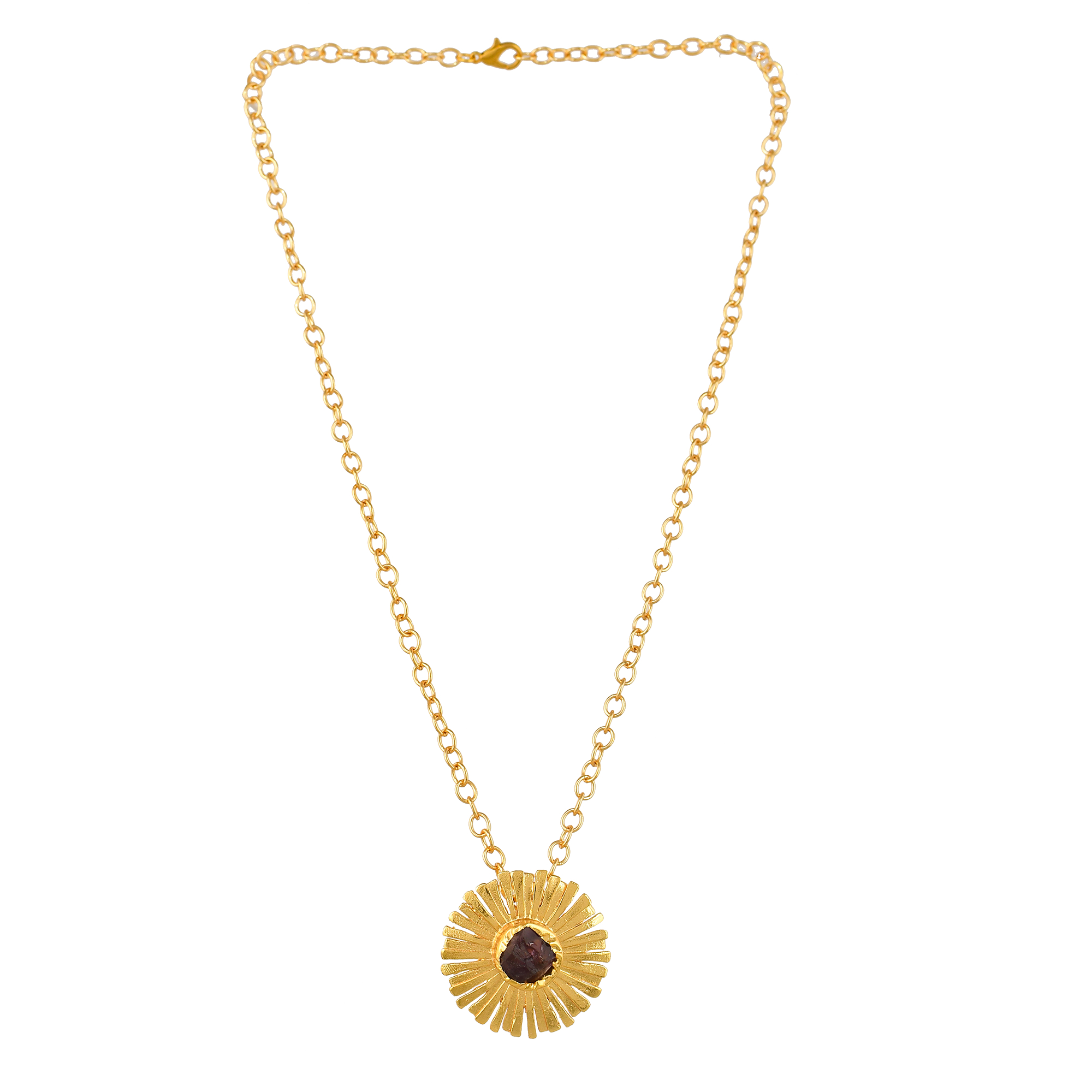 Aquamarine Floral Necklace Fashion jewelry