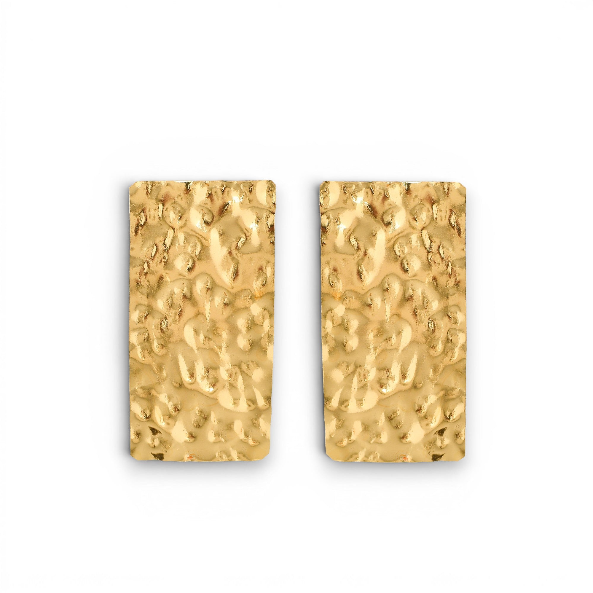 Brass Flash Gold Plating Tempest Stud Earring
