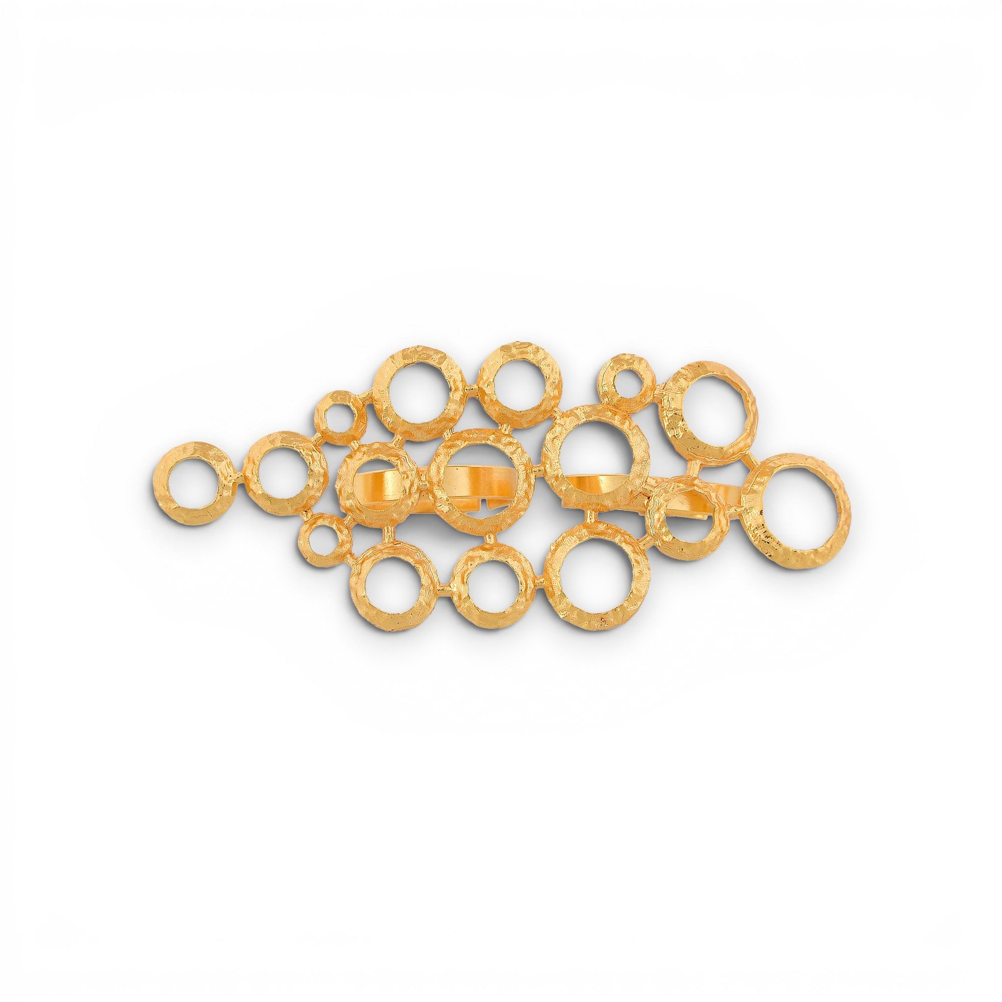 Brass Flash Gold Plating Hoops Ring