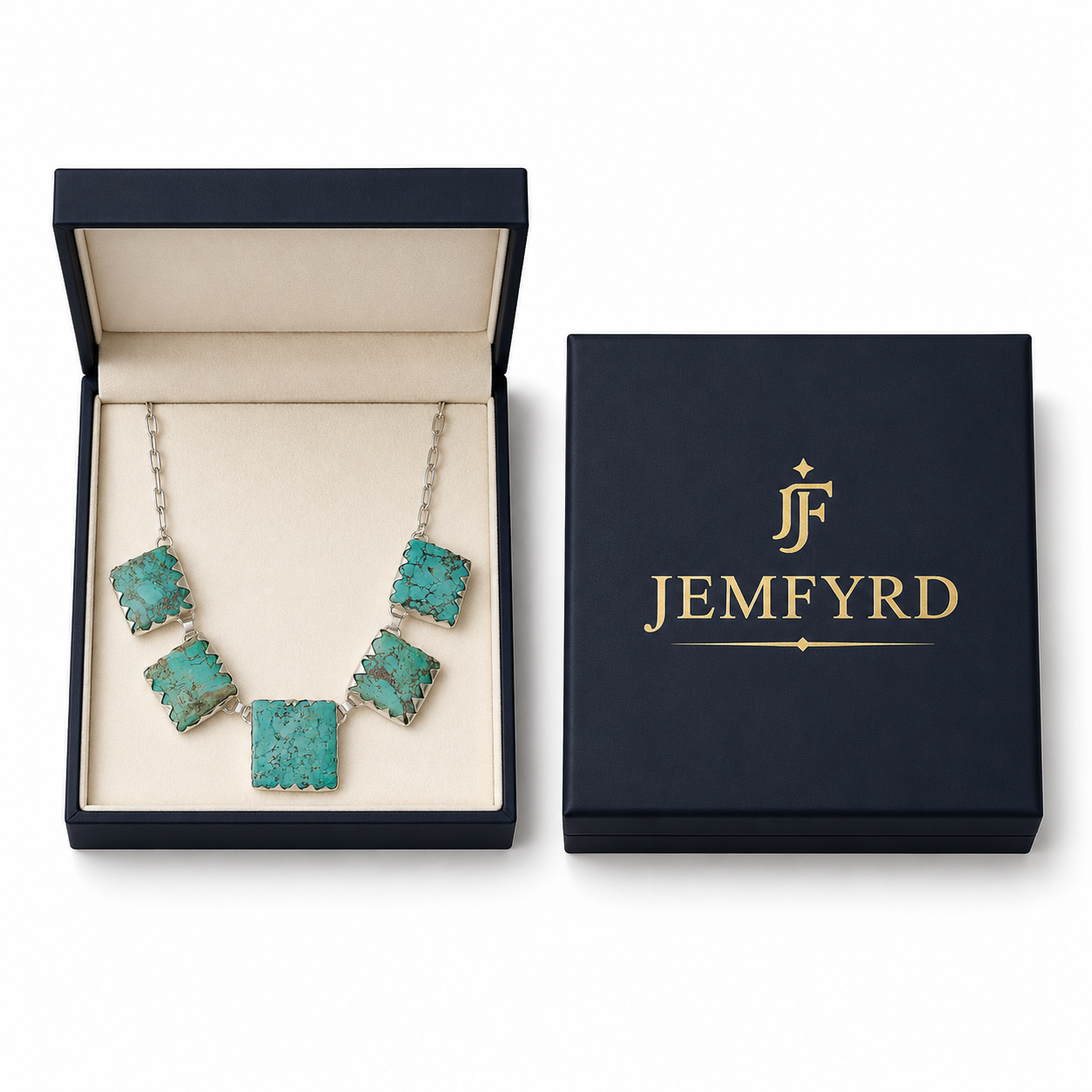 Turquoise Rough Gemstone Necklace