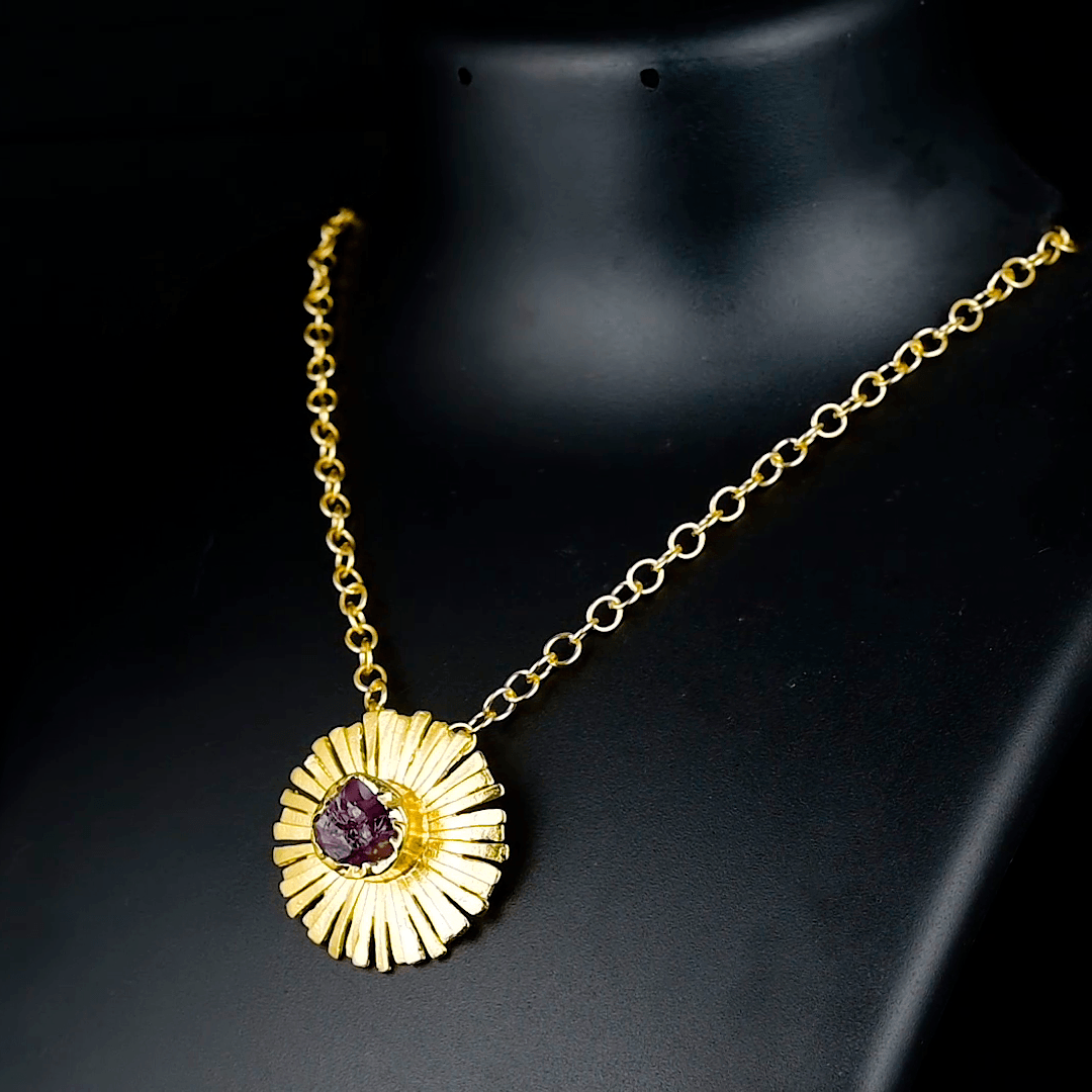 Aquamarine Floral Necklace Fashion jewelry
