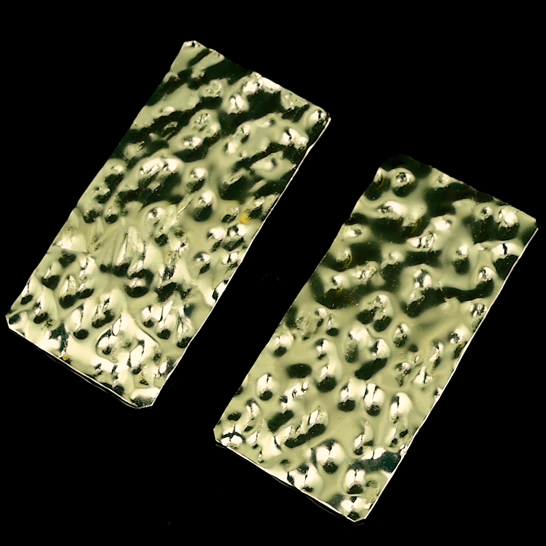 Beautiful Brass Tempest Stud Earring