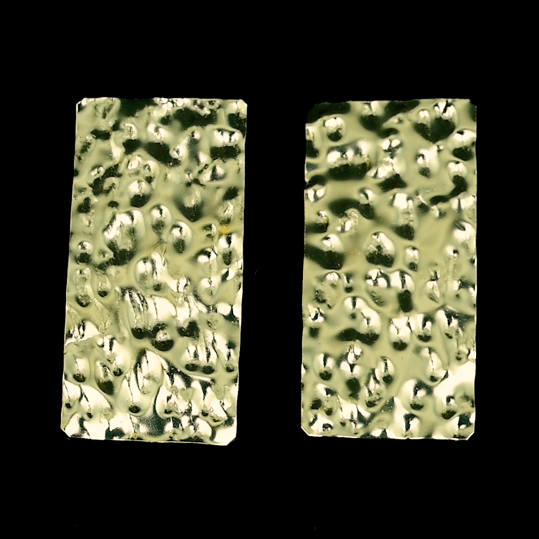 Beautiful Brass Tempest Stud Earring