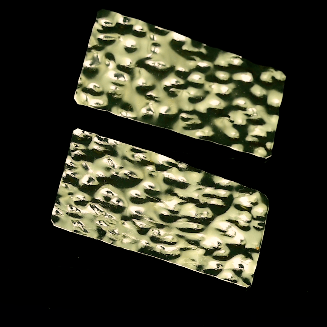 Beautiful Brass Tempest Stud Earring