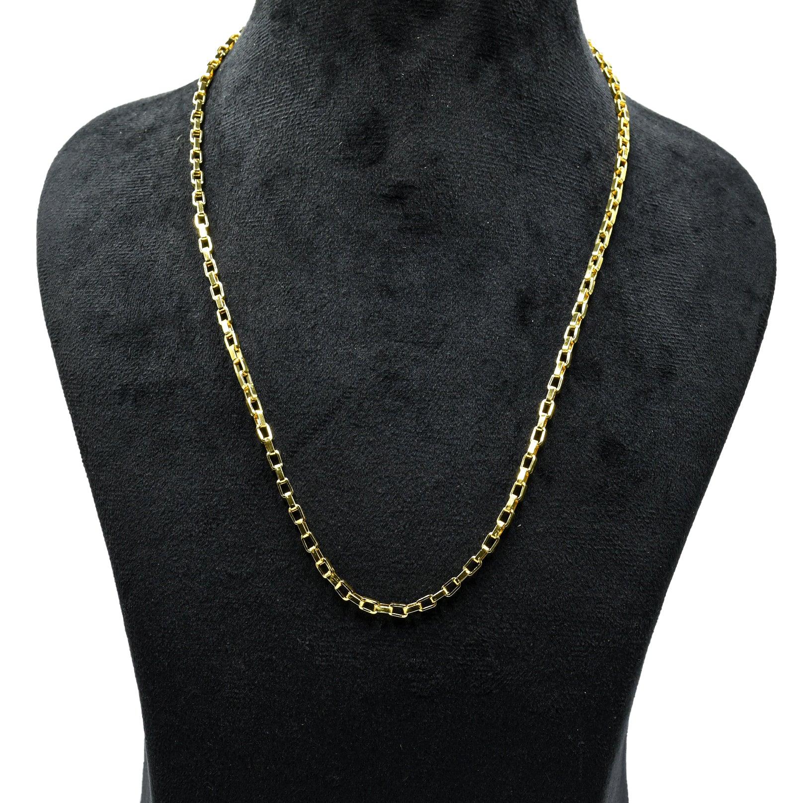 Box Brass Gold Plated Chain