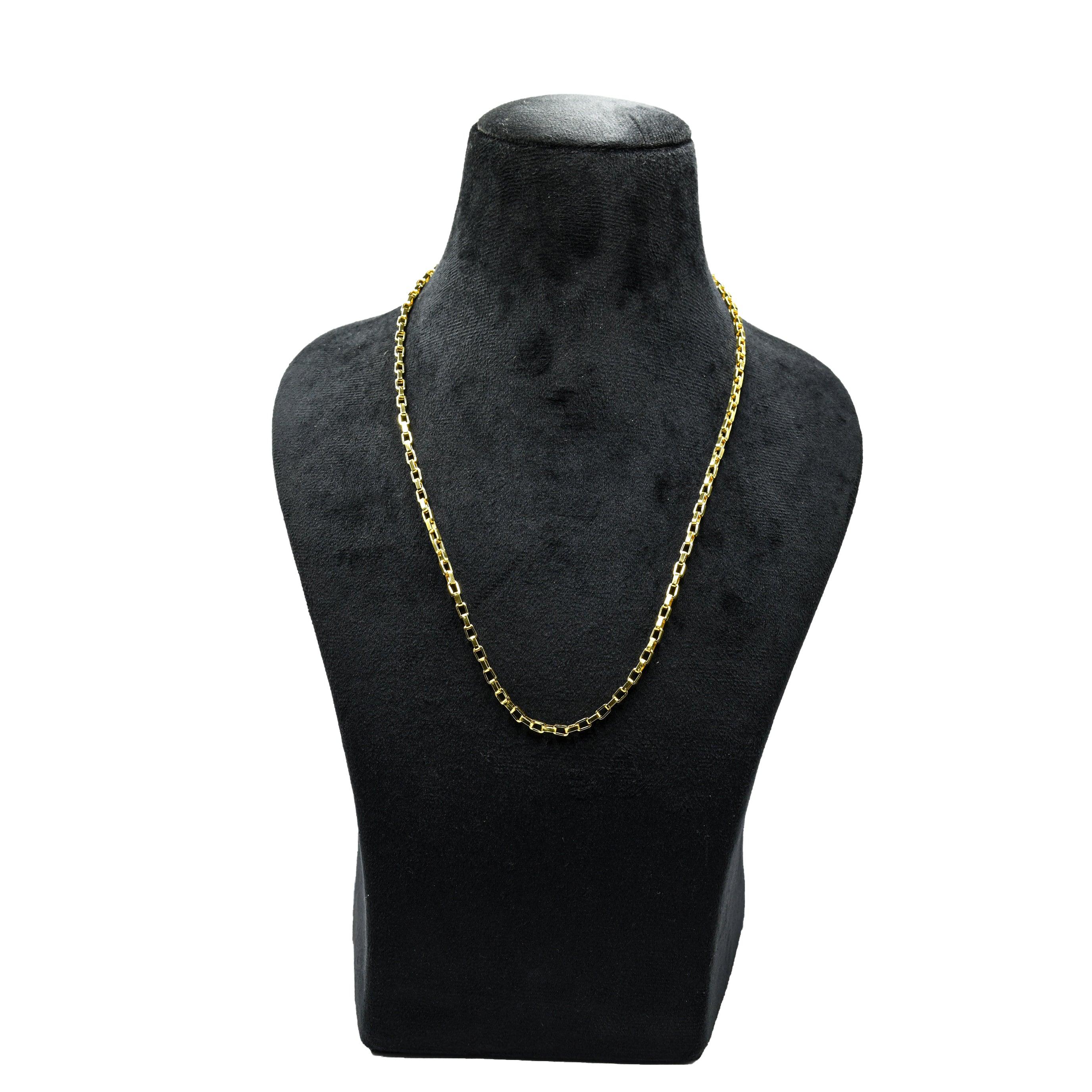 Box Brass Gold Plated Chain