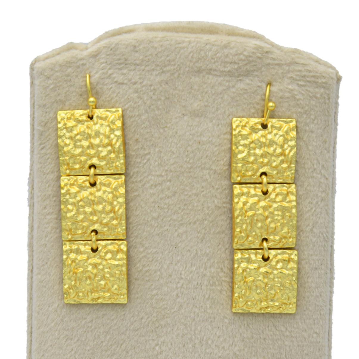 Brass Dangler Stud Earring