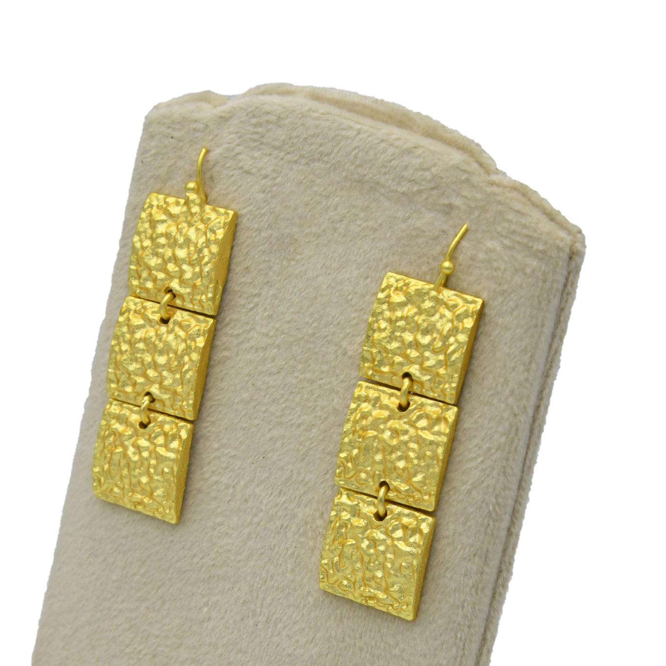 Brass Dangler Stud Earring