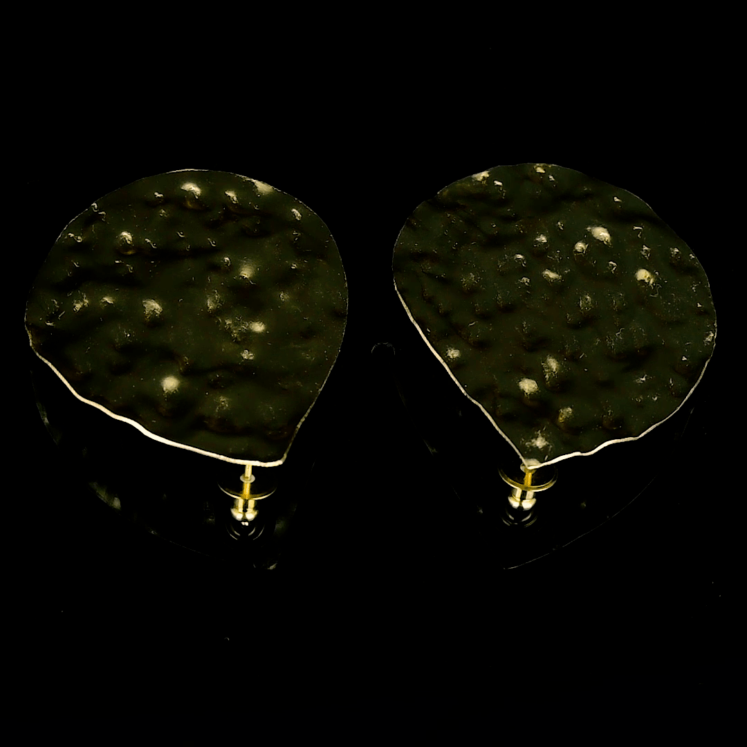 Brass Tempest Stud Earring
