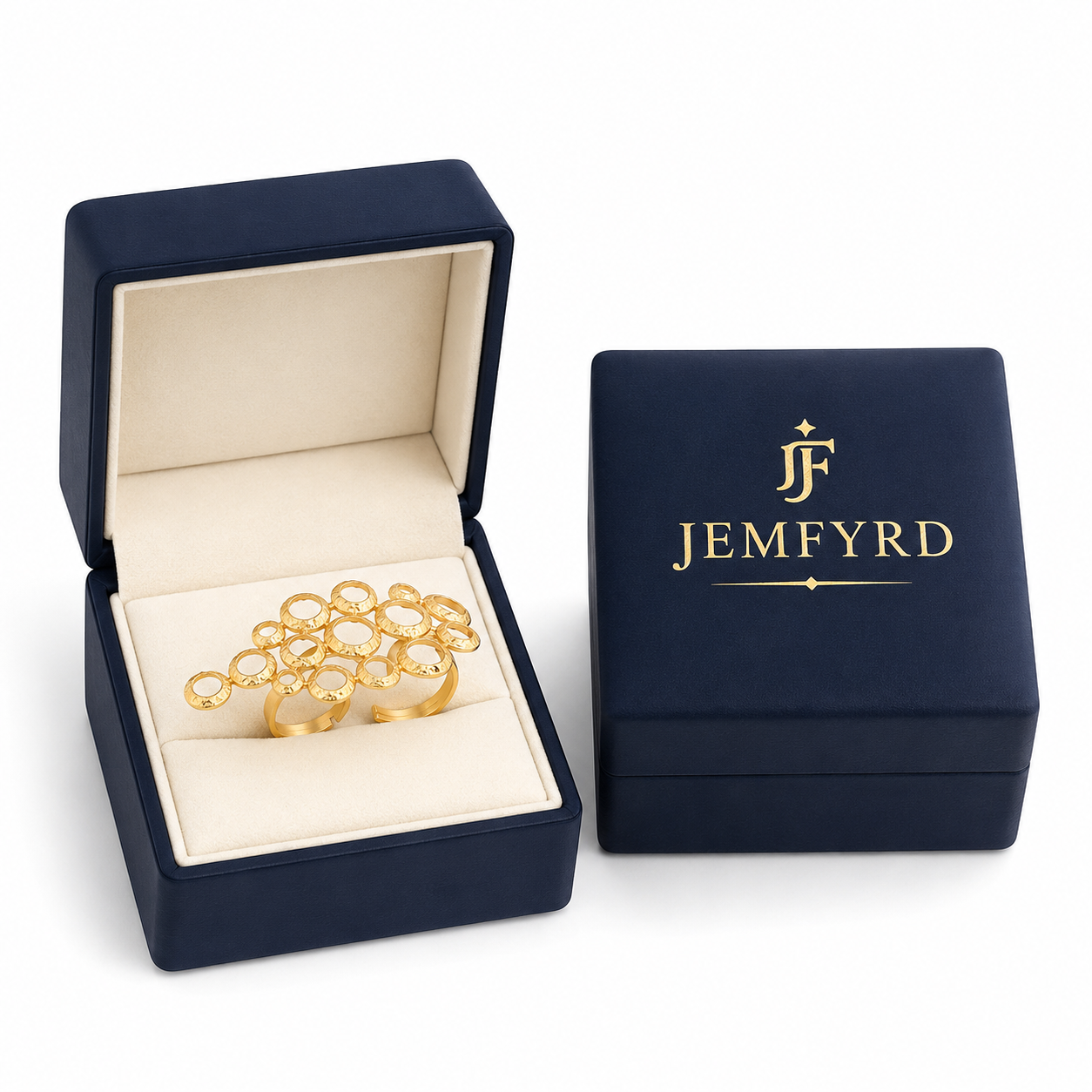 Brass Flash Gold Plating Hoops Ring