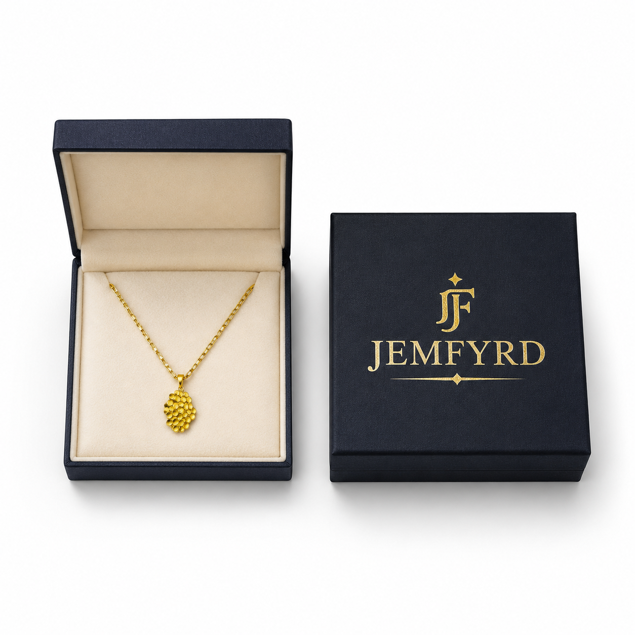 Bee Hive Hand Hammered Flash Gold Plated Brass Pendant