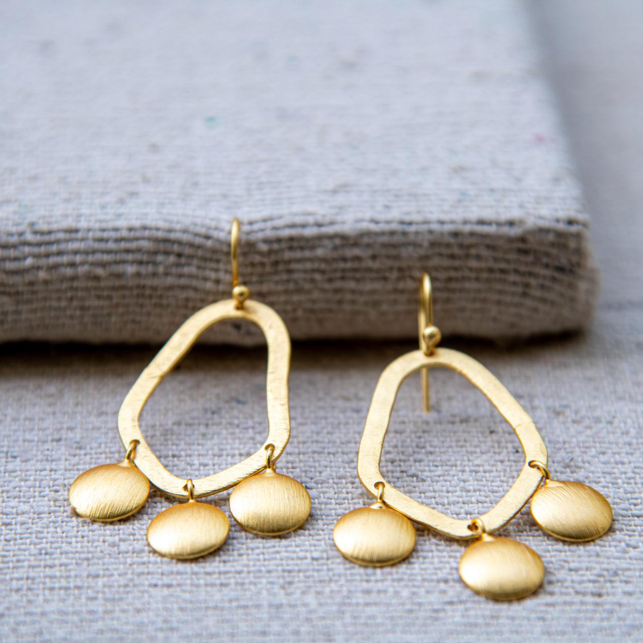 Dangler Gold Plated Dangle Earring