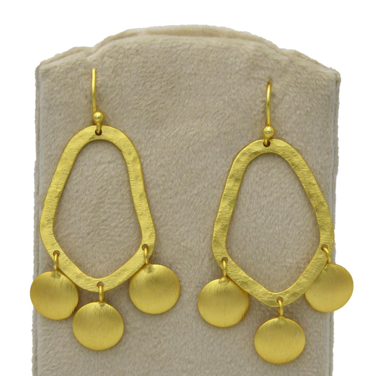 Dangler Gold Plated Dangle Earring
