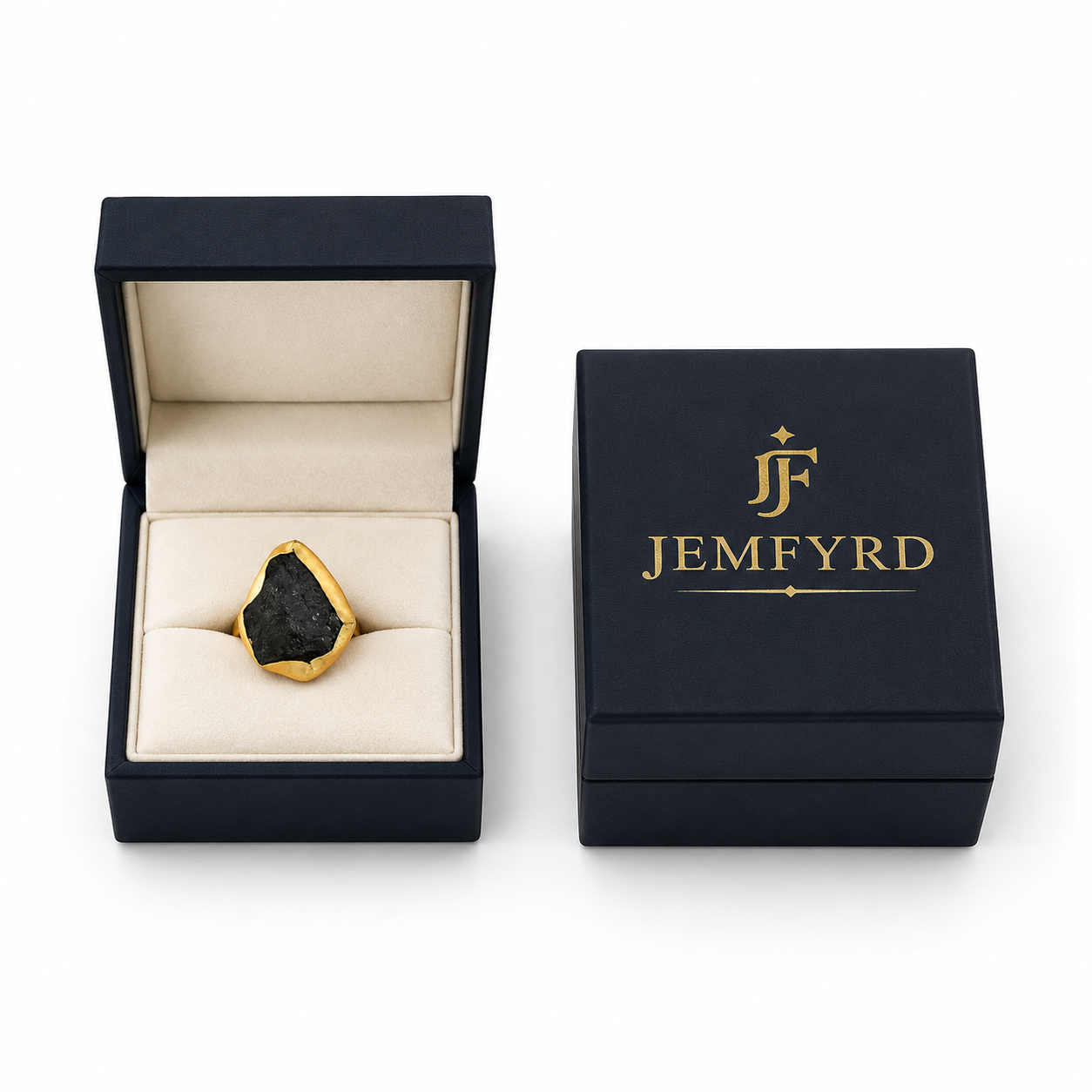 Multi Color Tourmanline Rough Gemstone Ring