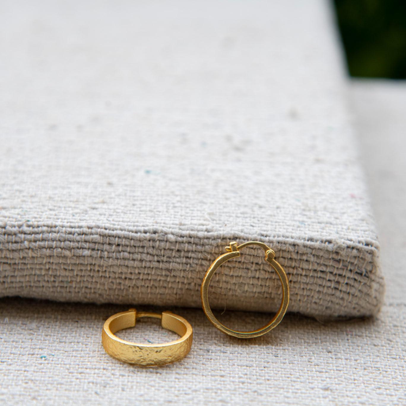 Enclosed Designer Hoop Earring