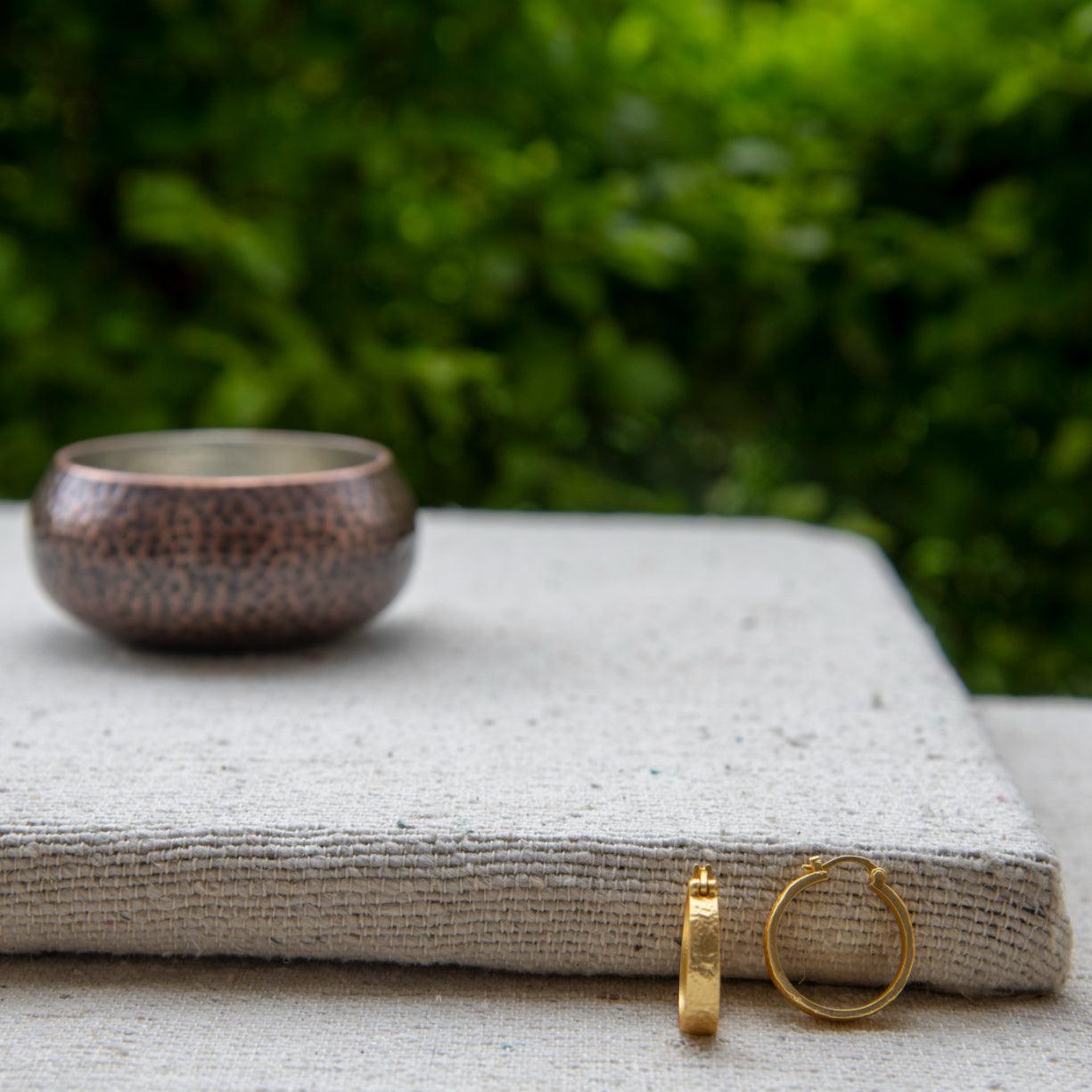 Enclosed Designer Hoop Earring