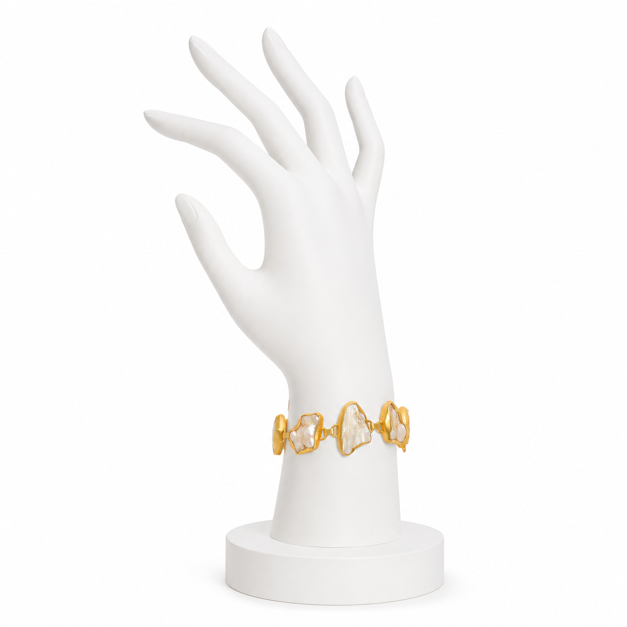 Baroque Pearl Rough Gemstone Bracelet