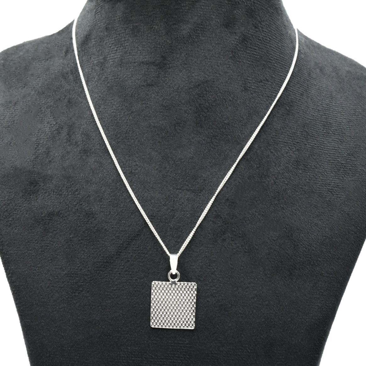 Hammered 925 Sterling Sliver Pendant