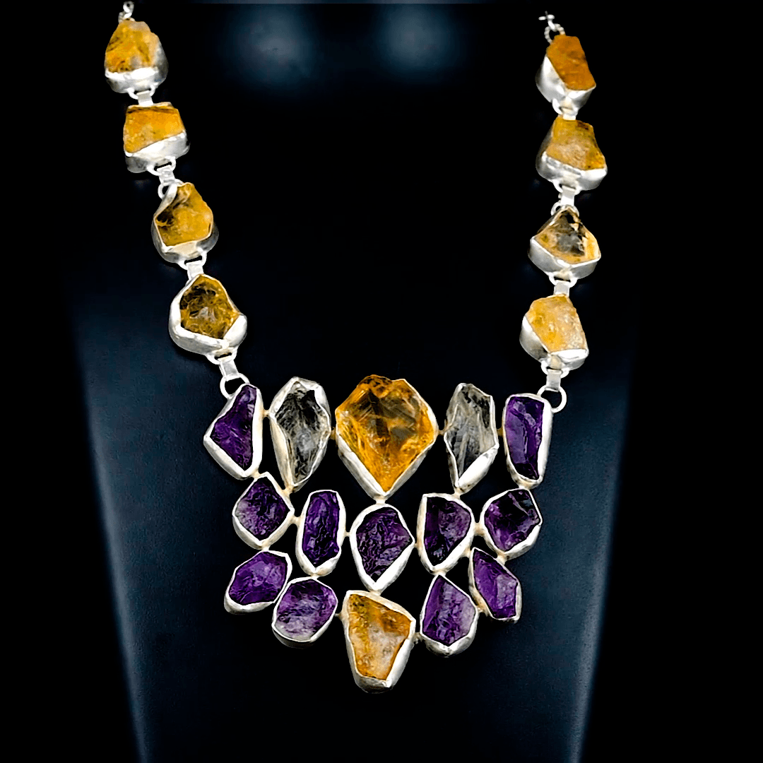 Natural Gemstone Pendant Necklace for Women