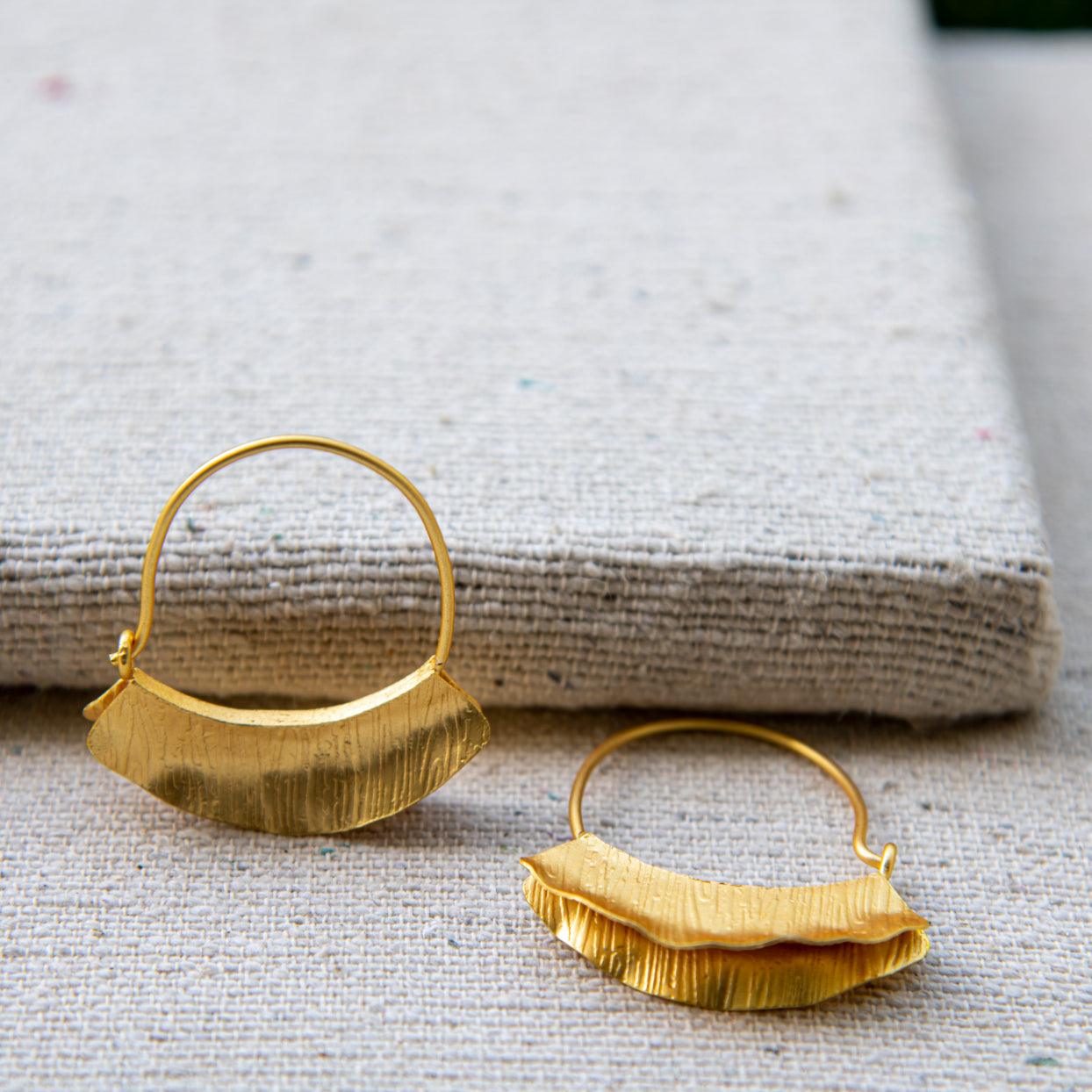 Over the Moon Hoop Earring