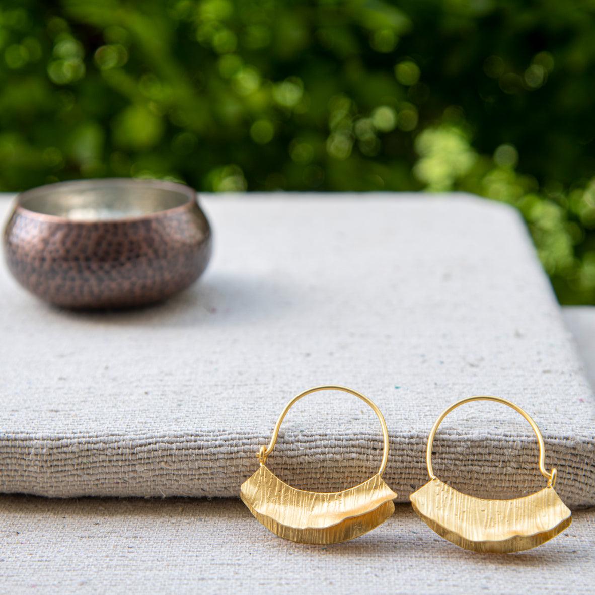 Over the Moon Hoop Earring