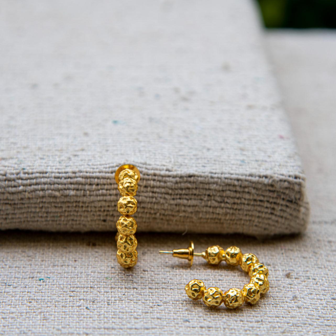 Peppercorn Textured Stud Earring
