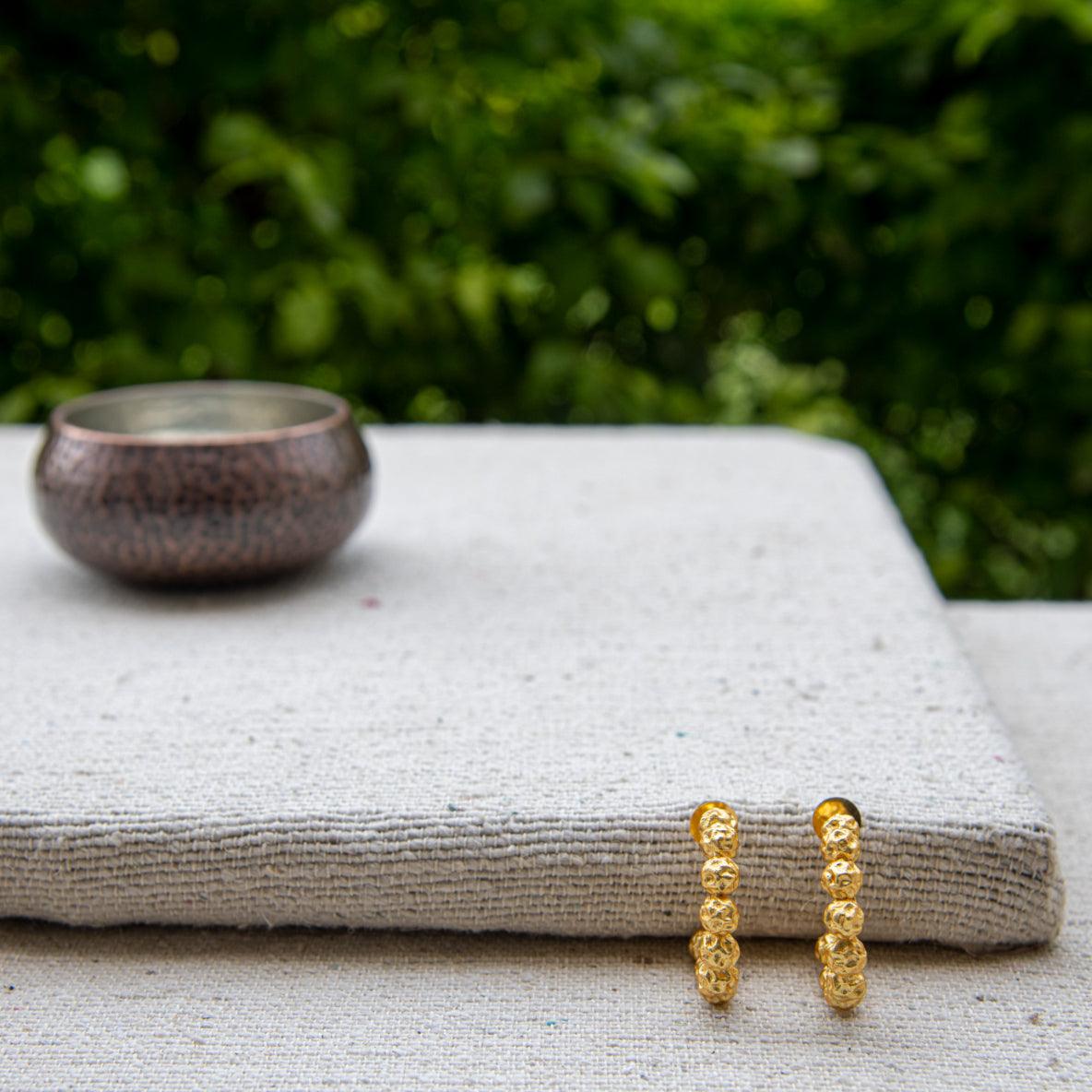 Peppercorn Textured Stud Earring