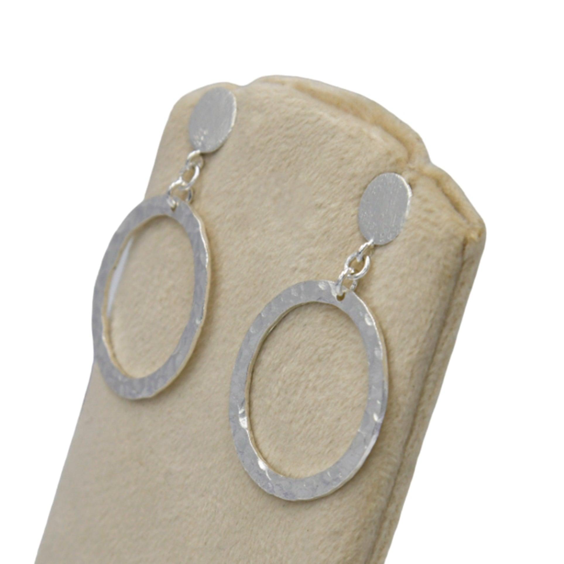 Silver Circle Stud Earring