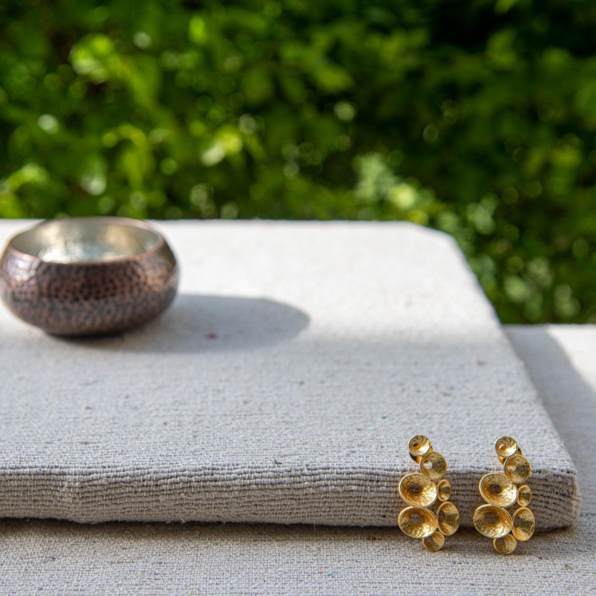 Small Cluster Stud Earring