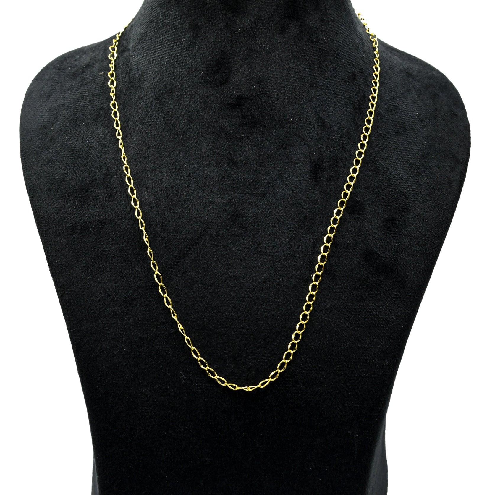 Square Brass Gold Plated Chain