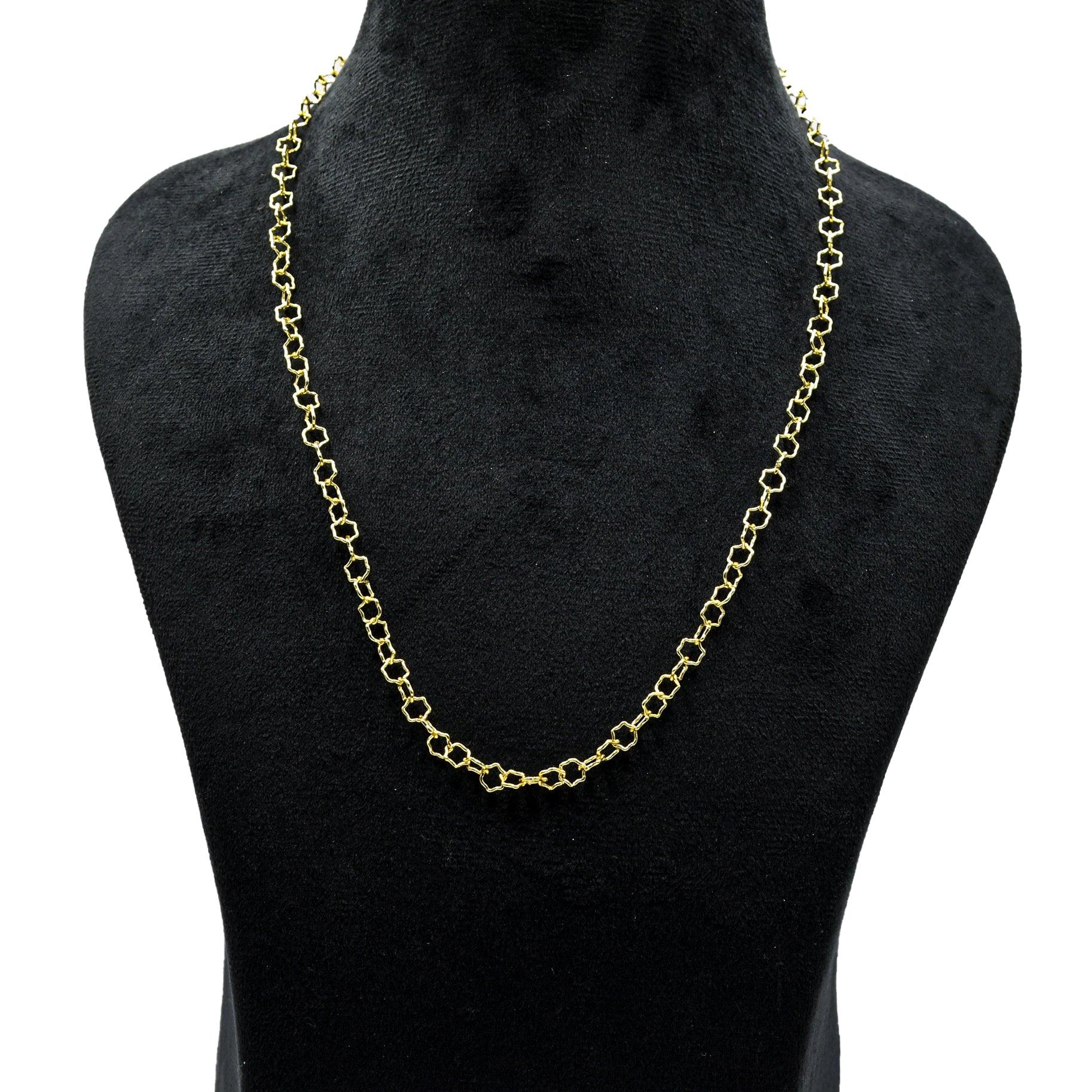 Star Brass Gold Plated Chain