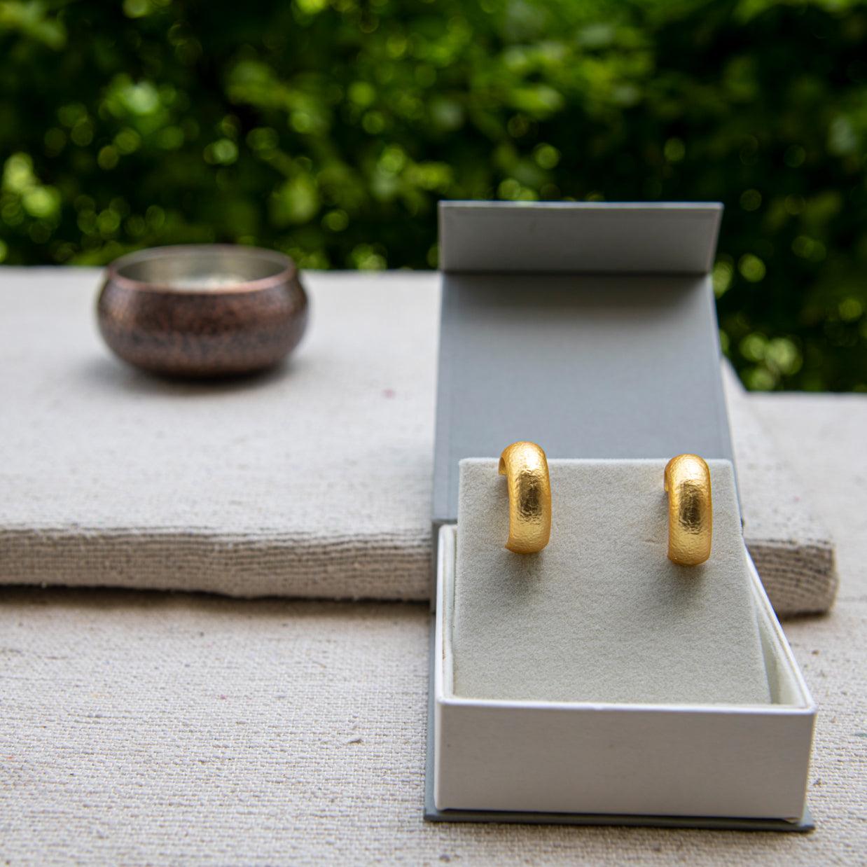 Texture Sandy Hoop Earring