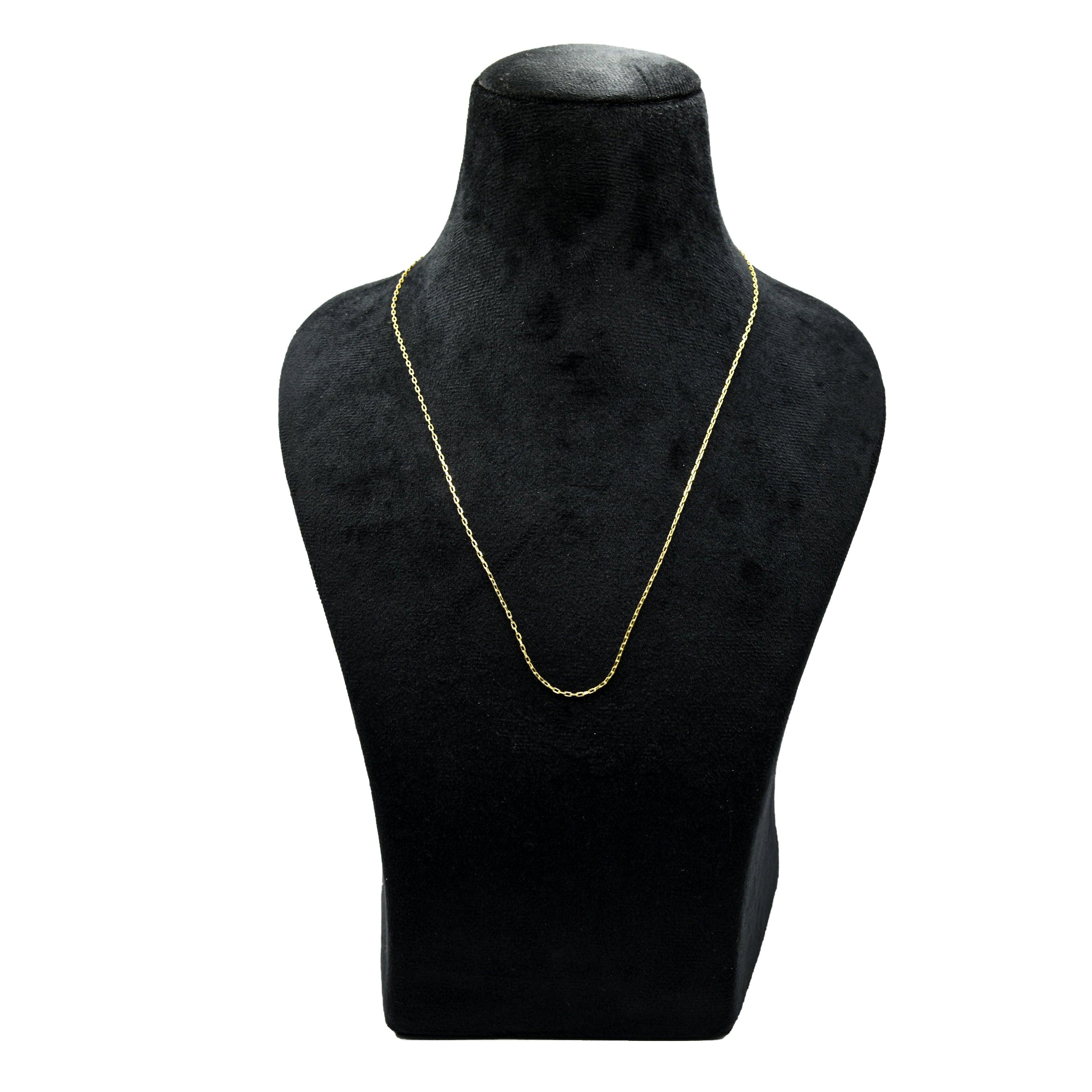 Tiny Paperclip Brass Gold Plated Chain