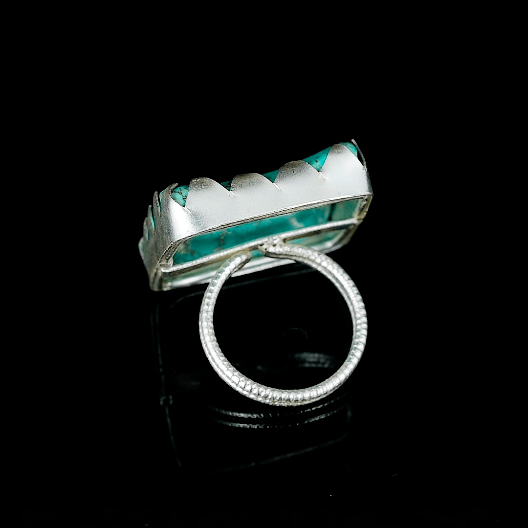 Turquoise Gemstone Adjustable Ring