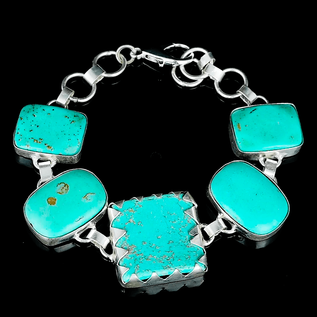 Turquoise Rough Gemstone Bracelet
