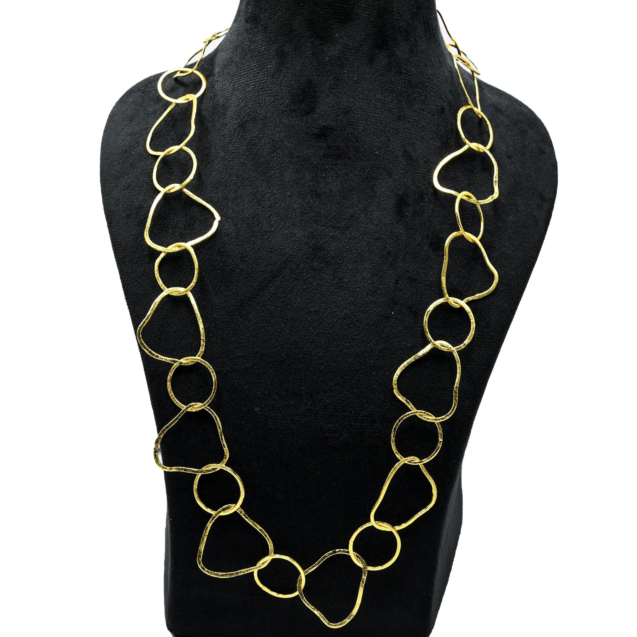 Uneven Brass Gold Plated Chain