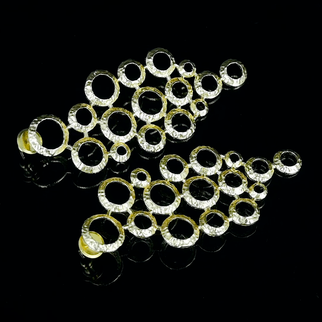 Unique Brass Designer Stud Earring
